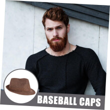 Retro jazzhatt for menn og kvinner, pustende nettingsolhatt med bred brem