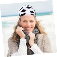 Gorro de lana de punto para mujer, jersey de otoño/invierno, gorro cálido informal para exteriores.