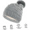 Knitted Hat with Plush Ball Winter Warm Solid Color Beanie Soft Acrylic Warm Hat 6