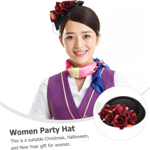 Chapeau bibi décoratif pour femme, léger, en satin, élégant et raffiné.