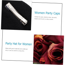 Women Decorative Party Hat for Women Lightweight Satin Material Classy Stylish Small Fascinator Hat
