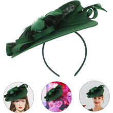 Élégant bandeau orné d'une fleur en plumes, accessoire pour cheveux, petit chapeau, pinces à cheveux