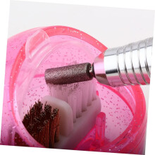 Nail Drill Cleaning Brush Nail Dust Brush for Manicure Reusable Nylon Bristles