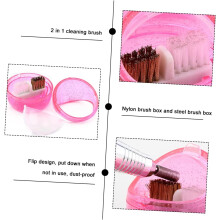 Nagelfreesreinigingsborstel, nagelstofborstel voor manicure, herbruikbare nylon borstelharen