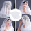 Lace Veil Wedding Veil Elegante Floral Pattern Short Mantilla Chaleco 6