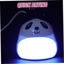 Lampe de manucure portable rechargeable USB, motif panda mignon, pour ongles en gel.