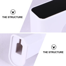 2 soportes con ventosa para baño, estantes colgantes de pared, material PP/PPS.