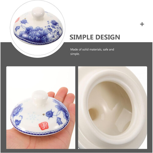 Teekannendeckel aus Keramik, doppelwandiges Design 2
