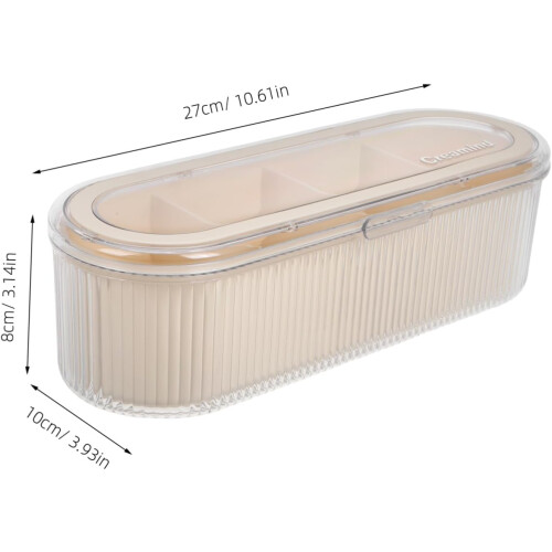 Kosmetik-Organizer aus Kunststoff mit 4 Fächern 1