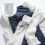 Panier à linge pliable en coton épais imperméable avec poignées 4
