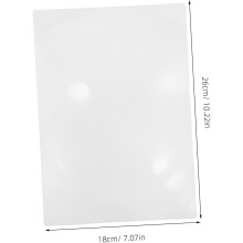Helsides leselus forstørrelsesglass 260 mm x 180 mm ultratynt Fresnel-forstørrelsesark