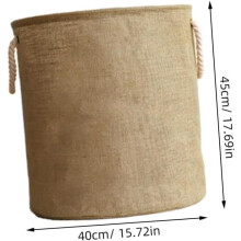 Grande lavanderia Hamper roupas cesta de armazenamento impermeável dobrável jute e corda de algodão roupas sujas