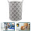 Foldable Laundry Basket Lightweight Cotton Fabric Organizer Waterproof Laundry Hamper 7