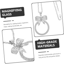 Metallhalsband Förstoringsglas Tröja Förstoringsglas Hänge