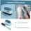 2pcs Scrub Brush Set Laundry Brush Blue Plastic Scrubbing Tools 6