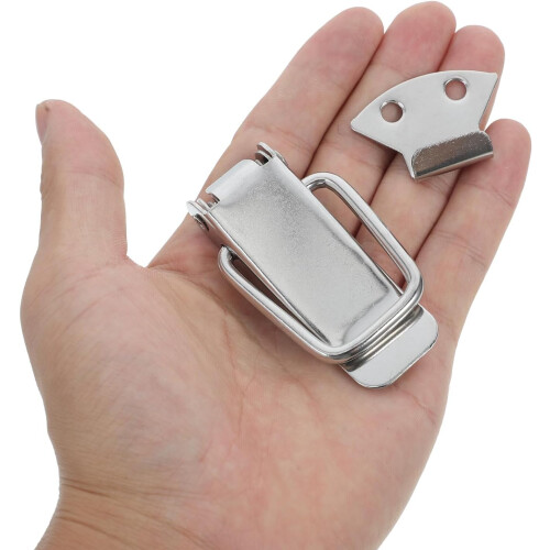 Stainless Steel Spring Loaded Toolbox Lock Case Clasp with Secure Hold and Strong Fixation 2