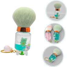 Draagbare poederkwast voor gezichtsmake-up, precisie highlighterkwast met zachte haren, lichtgewicht.