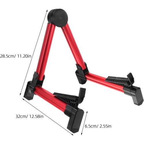 Βάση κιθάρας Universal Red Metal, πτυσσόμενη, δαπέδου για ακουστικό, ηλεκτρικό μπάσο 1