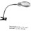 LED-Leselupe, Handlupe mit Licht, Clip-Lupe 2