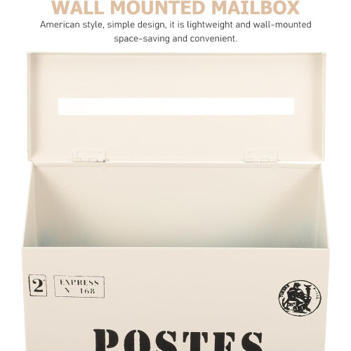Vintage Iron 2 Pack Letter Box Outside Mailbox Wall Mounted Post Box 2