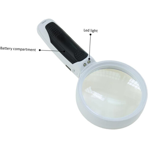 LED-Lupe und beleuchtete Linsen, Handlupe mit Licht 2