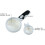 LED-Lupe und beleuchtete Linsen, Handlupe mit Licht 7