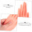 Μοντέλο χεριού για πρακτική τέχνη νυχιών αριστερά εύκαμπτη σιλικόνη ψεύτικο χέρι 6