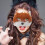 Σετ Cosplay Fox με καφέ και λευκή βελούδινη μάσκα, ουρά και γάντια 5