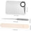 Rectangular Cake Plates Bulk White Paper Plates 100pcs Disposable Design Food Safe Rectangular Cake Boards 6