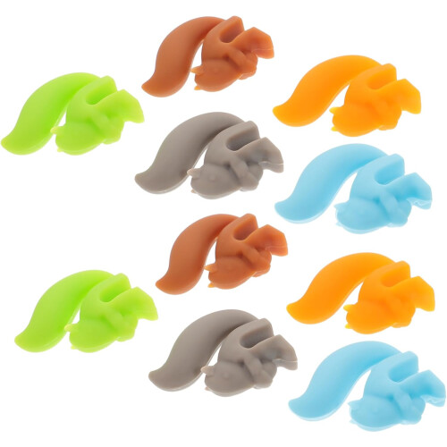 10 τμχ Squirrel Tea Bag Κρεμαστά ποτά Ποτά Ποτήρια Κρασιού Party Wine Recognizer Cute Drink