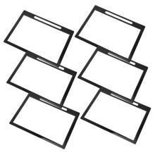 6 stuks PVC tafelkaarthoezen, beschermers voor menu's, ruilkaarten en tags, kaarthouderhoezen