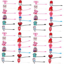 Lot de 4 embouts de paille réutilisables, mignons, à thème médical, 12 pièces x 4