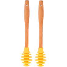 Lot de 2 bâtonnets pour mélanger les boissons au miel, bâtonnets en nid d'abeille, bâtonnets pour confiture