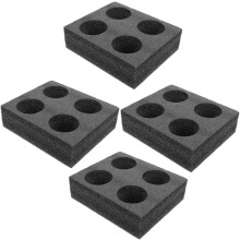 Foam Drink Holder 4pcs 4 Hole Cup Holder Takeout Paper Tray Juice Cup Holder Drink Carrier Cup