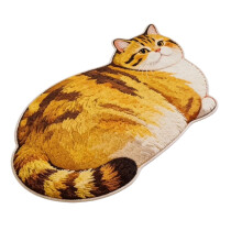 3D Cats Shape Silica Gel Floor Mat High-60X90cm type 4