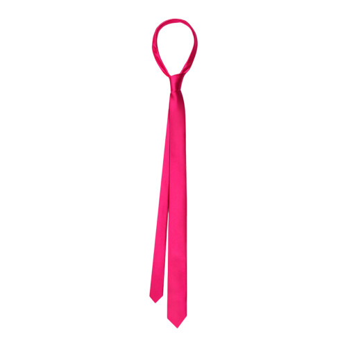 3.5Cm Thin Solid Tie Breathable Polyester Trendy-rose red