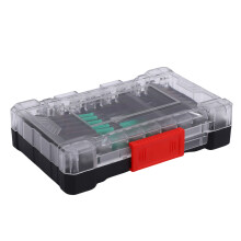 30 Stück S2-Impact-Bit-Set Schwarz/Grün 150 mm Adapter