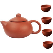 Tea Brewing Set Purple Clay Teapot Cups Portable Teaware for Tea Ceremony Accessories
