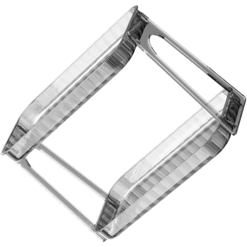Hbhkjs Bathroom Storage Shelf 2 Tier Makeup Organizer Countertop Cosmetics Holder Double-Layer Storage Rack