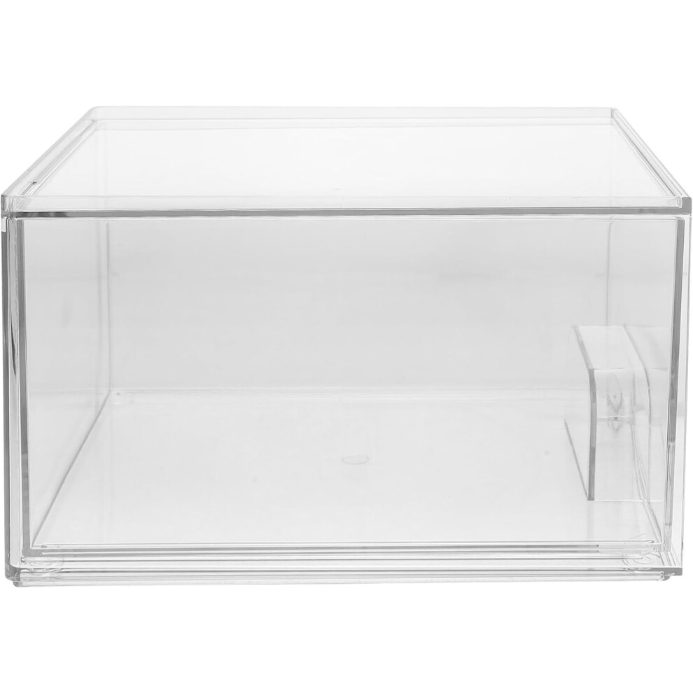 Hbhkjs Plastic Drawer Makeup Storage Box Large Capacity Desktop Cosmetic Organizer Storage