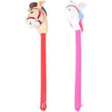 Blow Up Horse Stick Lelu Hevosasu pojille ja tytöille 95 cm pitkä puhallettava harrastushevonen juhliin