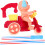 Push Dog Stroller Puppy Walking Dog Push Push Push Pull Push Walker Plastic Pink 1