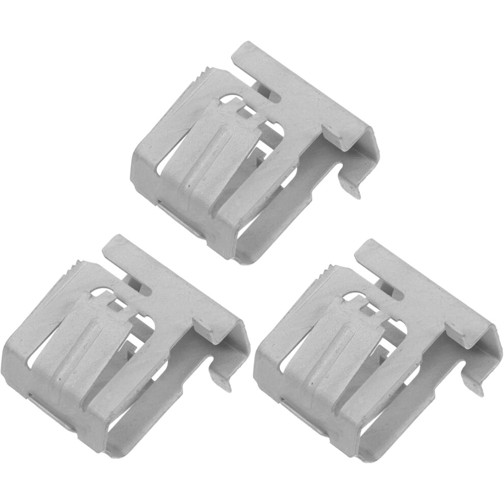 Solar Stand Buckle 3Pcs Solar Panel Bracket Clips Robust Metal Clamp For Solar Panel Holder Mounting Silver 5426217851474