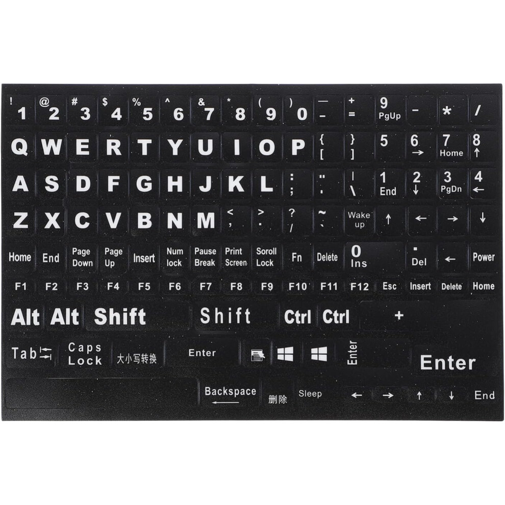 1Sheet English Keyboard Stickers Replacement Letter Labels For Laptop 5426217853263