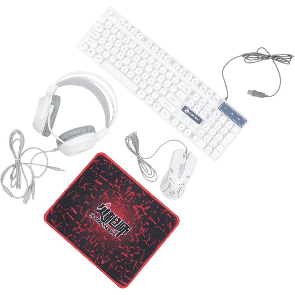 1 Set Mouse Keyboard Headset And Ergonomic Backlit Gamer Supply 5426217853218