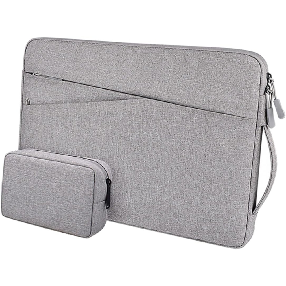 2Pcs Laptop Carrying Bag Portable Tablet Storage Pouch For Pro Color With Pouch Included Light/Grey 5426217854635