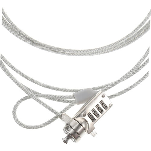Wire Rope Laptop Lock 3.5mm Diameter 1.8m Length Universal Notebook Lock Security Cable Password Protection
