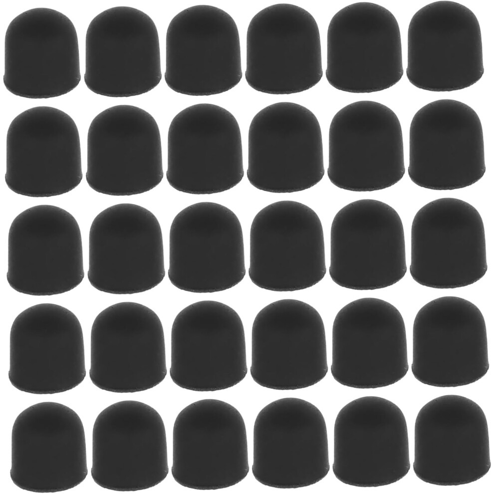 Silicone Capacitive Stylus Pen Tips 50Pcs Replacement Tips For Touch Screen Devices Stylus Pen Supplies For Tablets Phones Laptops Black 5426217855267