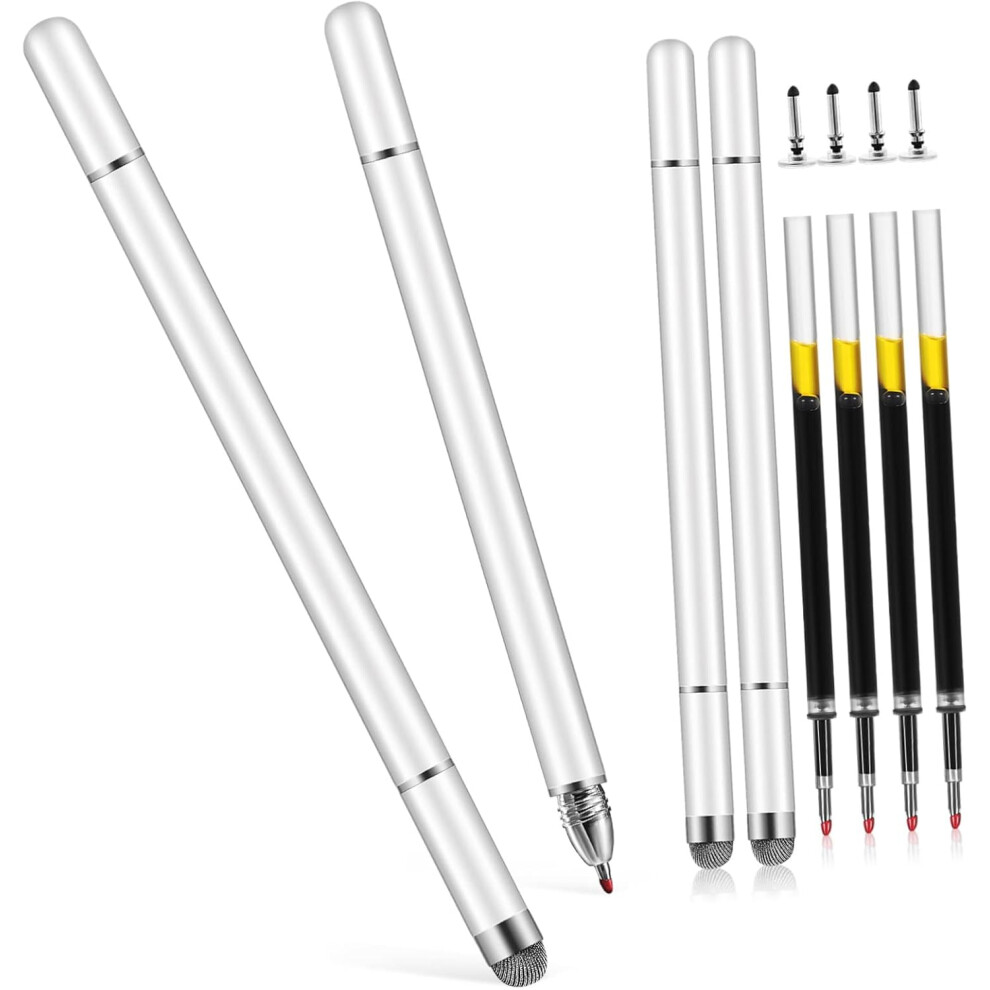 Retractable Stylus Pens For Touch Screens Universal Stylus Pen For Phone Tablet 2-In-1 Capacitive Ballpoint Pens 5426217856028
