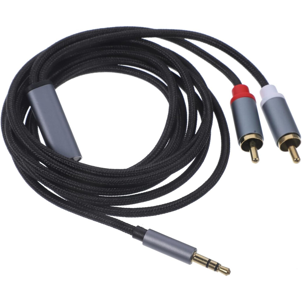 2M Male To Male Cable Splitter For Audio Devices 3.5Mm Jack For Stereo Systems 7426217836424